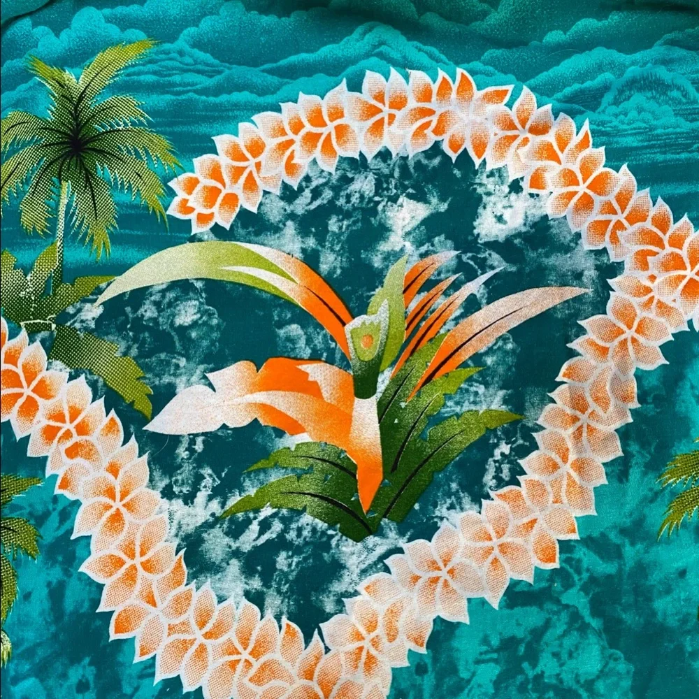 Etsy’s sm-lg Hawaiian Skirt vintage look maxi elastic waist Sundress Luau Tiki - Picture 2 of 5